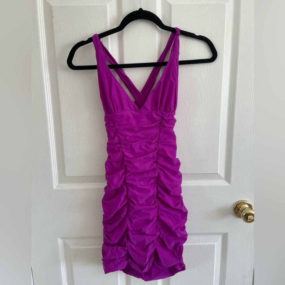 Purple mini dress! Perfect for a night out